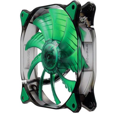 Cooler Cougar Fan 120x120mm - Led Verde - CF-D12HB
