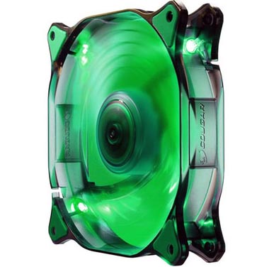 Cooler Cougar Fan 120x120mm - Led Verde - CF-D12HB