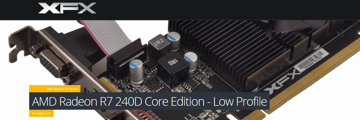 Amd Radeon R7 8xcore 4096 Mb Hypermemory AMD Radeon R7 240 1GB DDR3 64bits - XFX R7-240D-ZLF2 - Oficina dos Bits