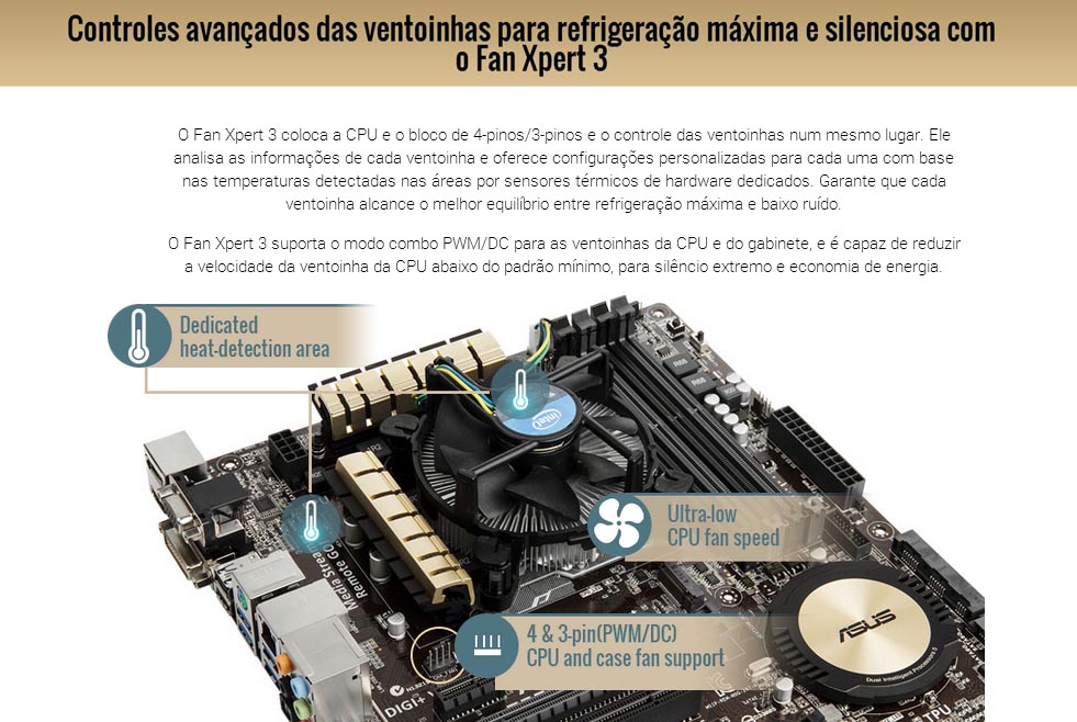 Placa Mãe Asus Z97M-PLUS/BR (LGA 1150 DDR3 1600) Chipset Z97