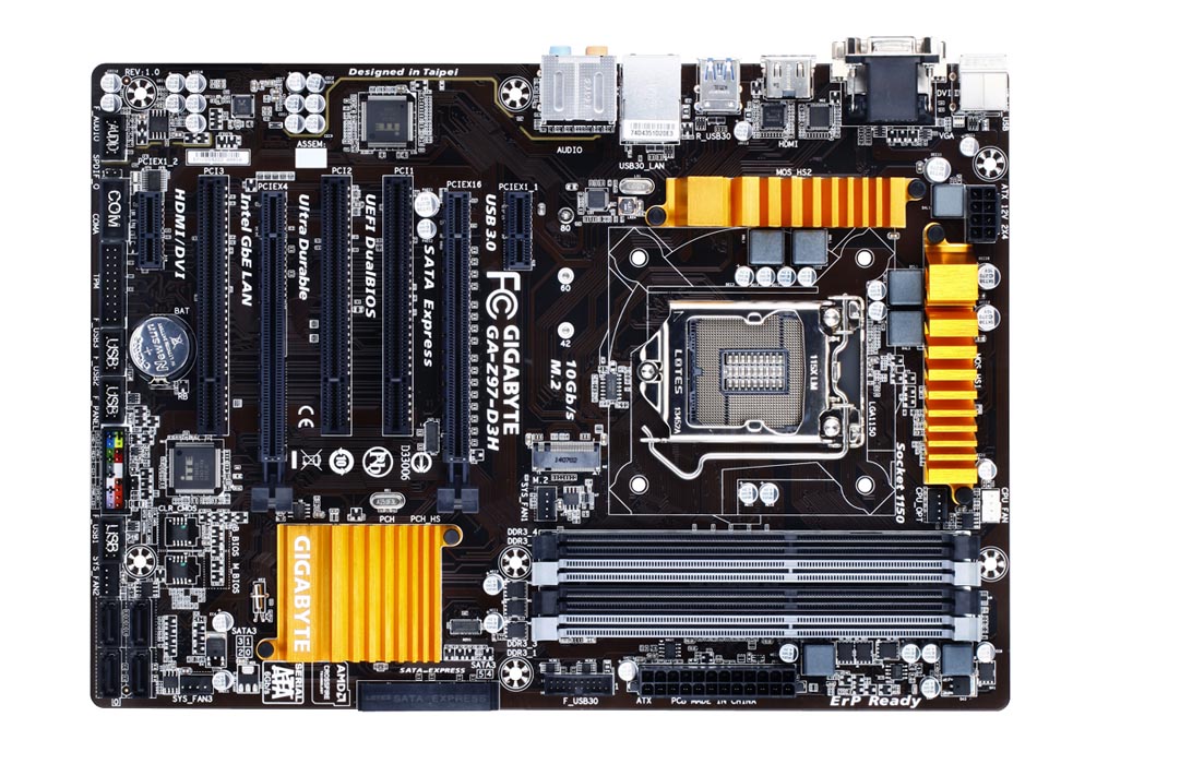 Placa Mãe Gigabyte GA-Z97-D3H (LGA 1150 DDR3 3100 O.C.) Chipset