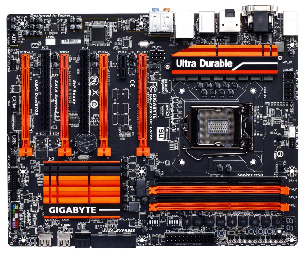 Placa Mãe Gigabyte GA-Z97X-SOC Force (LGA 1150 DDR3 3300 O.C.