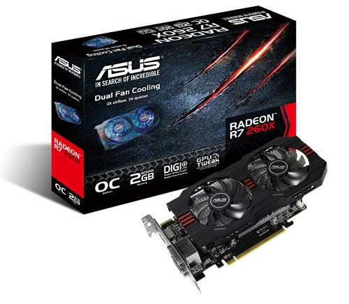 AMD Radeon R7 260X 2GB GDDR5 128bits Asus R7260X OC 2GD5 Oficina dos Bits