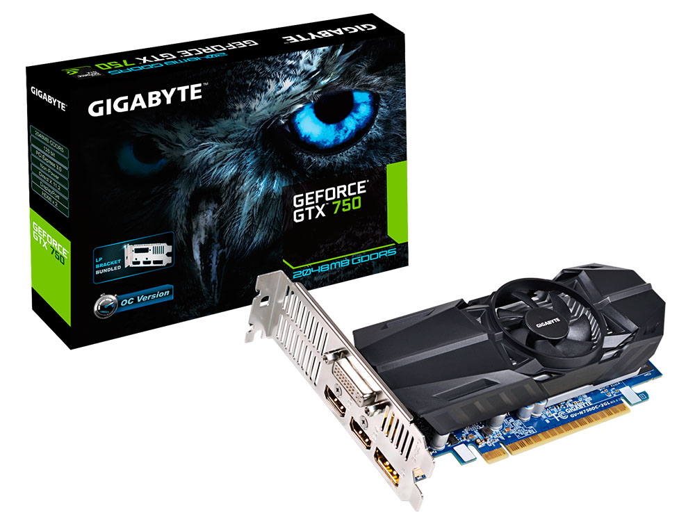 GeForce GTX 750 2GB GDDR5 128bits Gigabyte GV-N750OC-2GL | Oficina