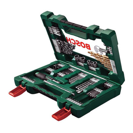 Kit de Ferramentas Brocas e Bits Bosch V-line 91 Peças com Maleta