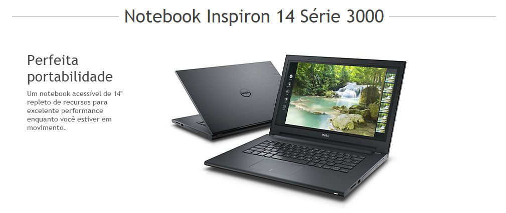 Notebook Dell Inspiron I14-3443-B30 Tela 14