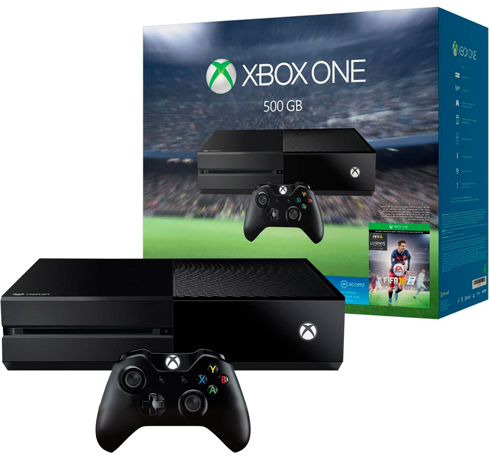 Console Xbox One Com 500gb E 1 Ano De Garantia + 2 Controles Sem Fio +