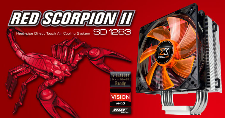 Cooler para Processador Xigmatek Red Scorpion II- Intel / AMD