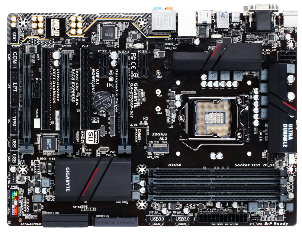 Placa Mãe Gigabyte GA-Z170XP-SLI (LGA 1151 DDR4 3466 O.C.) Chipset