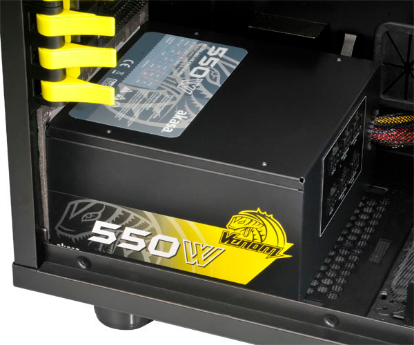 Fonte 550W Akasa Venom Power - PFC Ativo - Eficiência 80% - AK