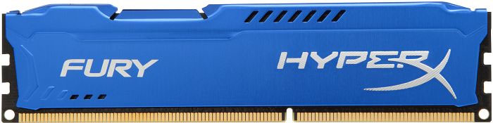 Memória 4GB DDR3 1600MHz Kingston HyperX Fury Latência CL10 Azul