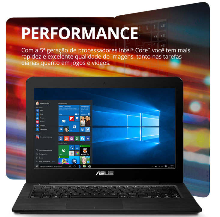 Notebook Asus Z450LA-WX002T Tela 14