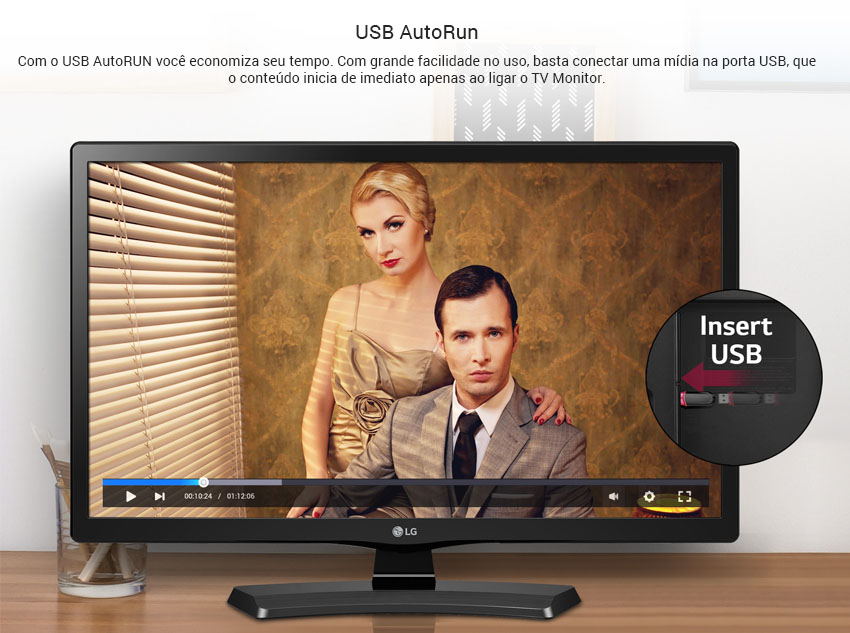 TV Monitor LG LED 21.5'', Função Time Machine