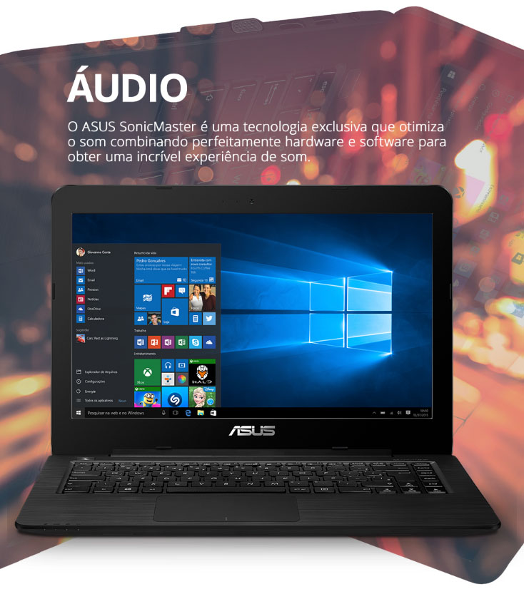 Notebook Asus Z450LA-WX009T Tela 14