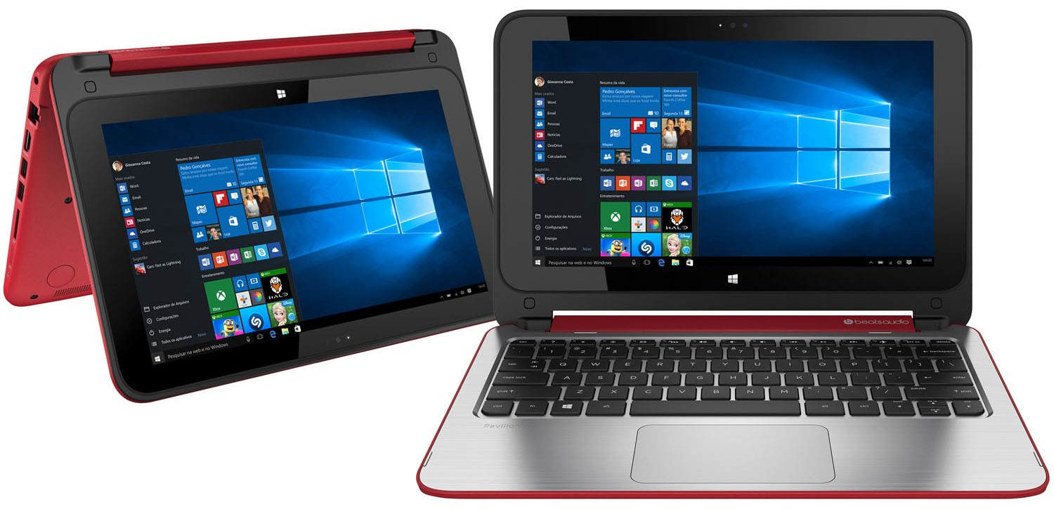 Notebook HP Pavilion X360 11-N226BR 2 em 1 Tela 11.6