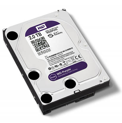 HD 2TB SATA 7200RPM 8MB Cache Western Digital Purple Surveillance