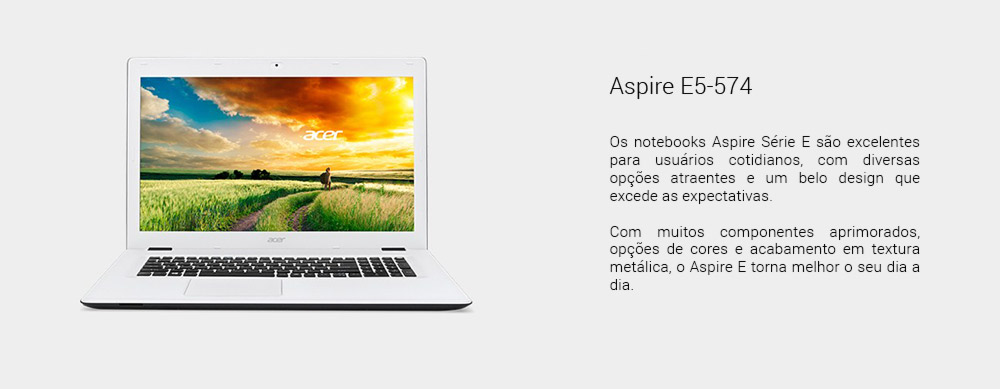 Notebook Acer E5-574-50LD Tela 15.6