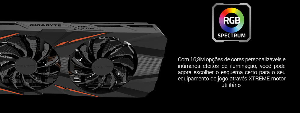 GeForce GTX 1060 6GB GDDR5 192bits G1 Gaming Gigabyte GV-N1060G1