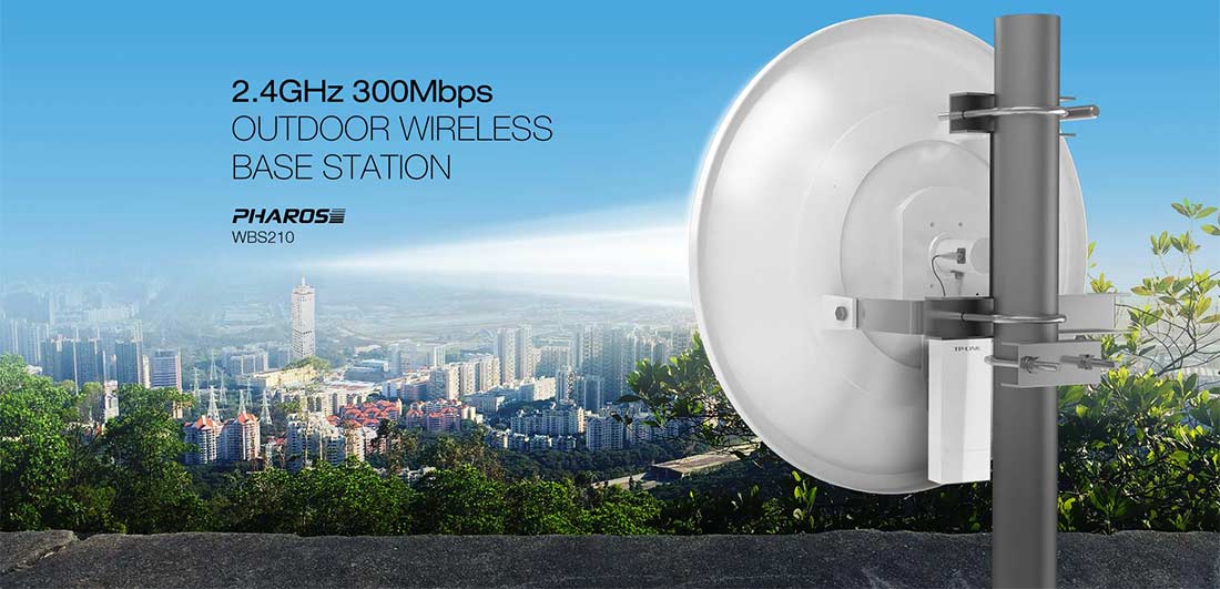 Base Station TP-Link WBS210 Wireless Externa 300Mbps 2.4 GHz