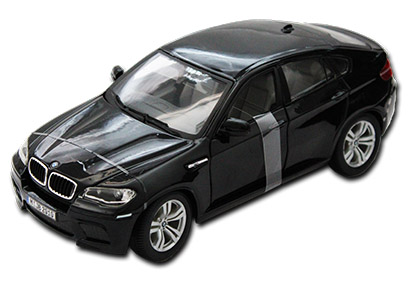 Miniatura BMW X6 M Preta Escala 1:18 Bburago 18-12081 | Oficina