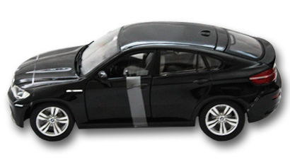 Miniatura BMW X6 M Preta Escala 1:18 Bburago 18-12081 | Oficina