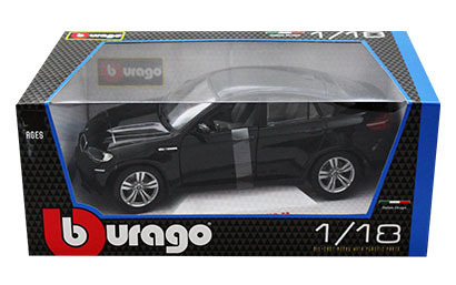 Miniatura BMW X6 M Preta Escala 1:18 Bburago 18-12081 | Oficina