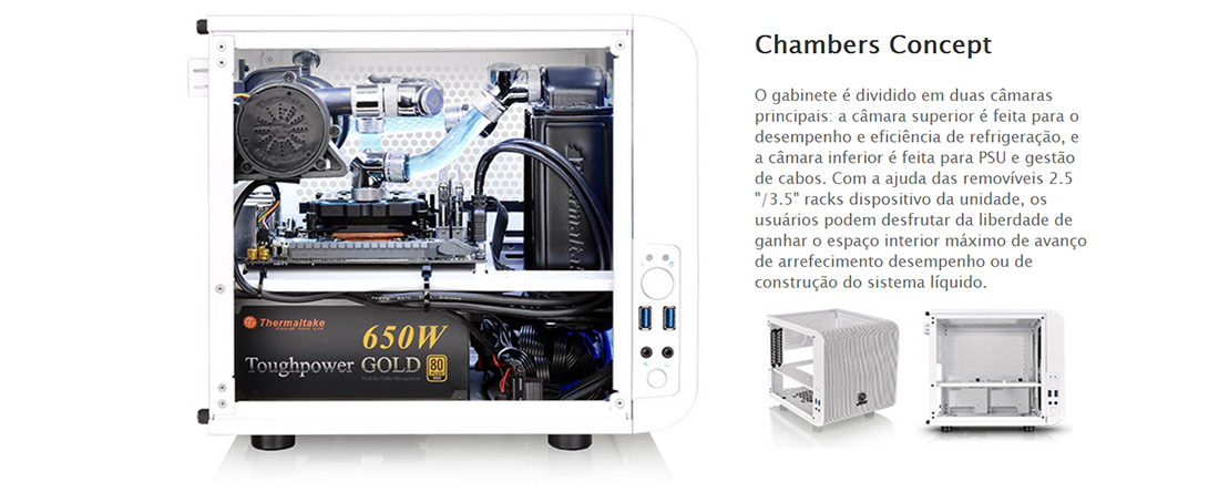 V1 Snow Edition Thermaltake Core V1 Aio Gabinete Thermaltake Core