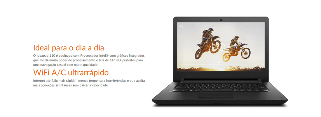 Notebook Lenovo Ideapad 110 Tela 14 Notebook Lenovo Ideapad 110 Tela 14