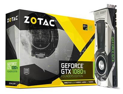 GeForce GTX 1080 Ti 11GB GDDR5X 352bits Founders Edition Zotac ZT