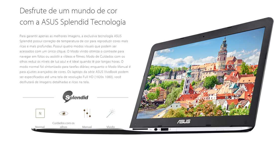 Notebook Asus X556UR-XX477T Tela 15.6