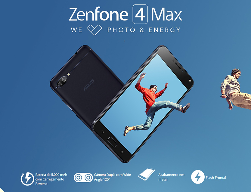 Smartphone Asus Zenfone 4 MAX Tela 5.5