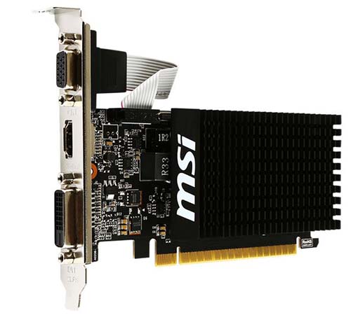 GeForce GT 710 1GB DDR3 64bits Low Profile MSI 912-V809-202