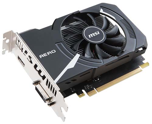 GeForce GT 1030 2GB GDDR5 64bits Aero ITX Overclock Edition MSI