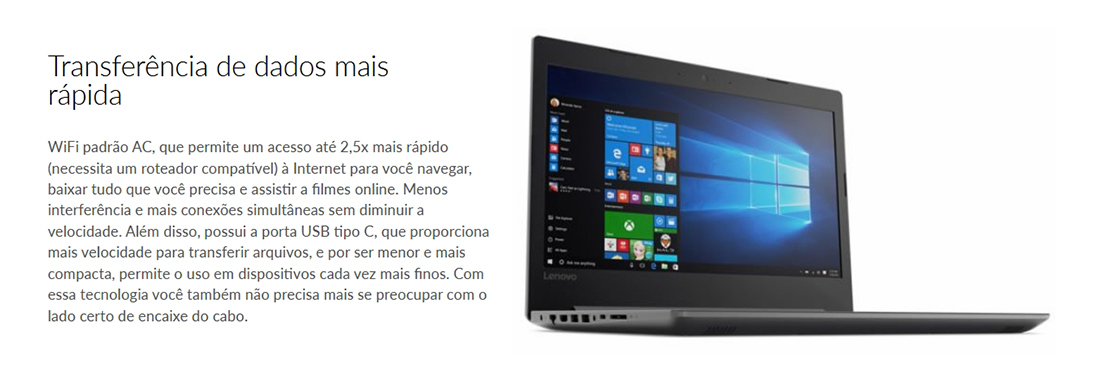 Notebook Lenovo B320 Tela 14
