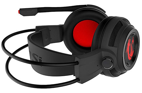 Headset Gamer MSI DS502 com Controle de Volume 7.1 Canais Vibração