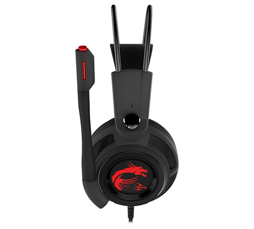 Headset Gamer MSI DS502 com Controle de Volume 7.1 Canais Vibração