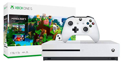 Console Microsoft Xbox One S 1TB Branco + Game Minecraft 234-00511