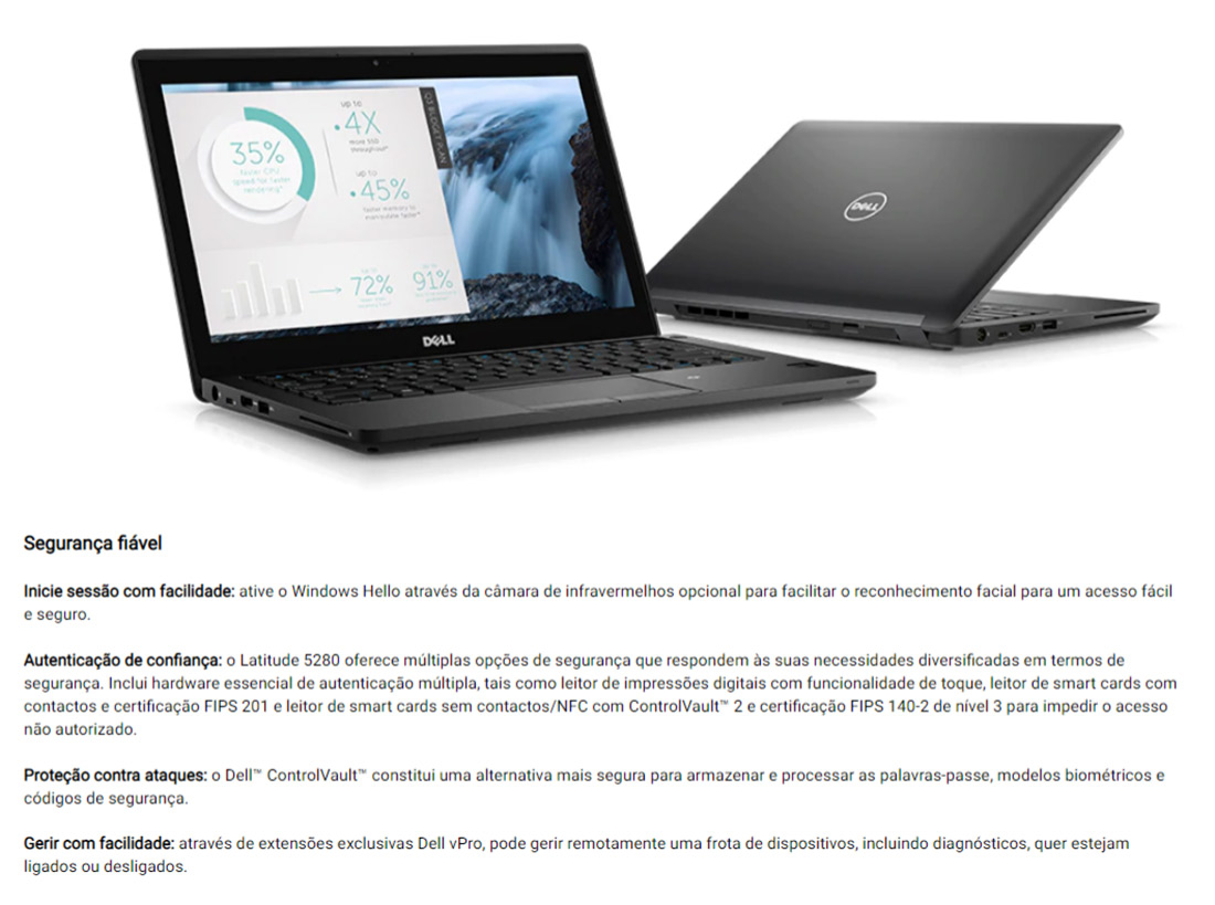 Notebook Dell Latitude 12 5280 Tela 12.5