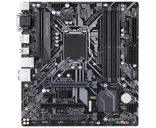Placa Mãe Gigabyte B360M D3H LGA 1151 DDR4 2666) Chipset Intel