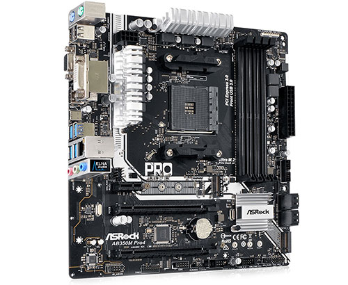 Placa Mãe AsRock AB350M PRO4 (AM4 DDR4 3200 O.C) Chipset AMD B350
