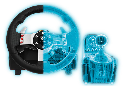 Volante de corrida Logitech G27 Driving Force Com Pedal, Câmbio