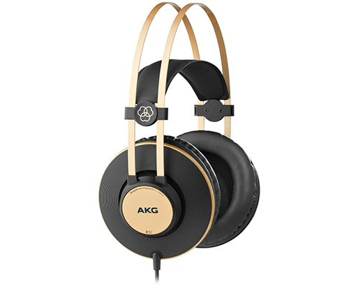 Fone de Ouvido Profissional AKG K92 Conector P2 e adaptador 6.3mm