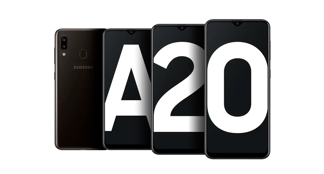 Smartphone Samsung Galaxy A20 Tela 6.4
