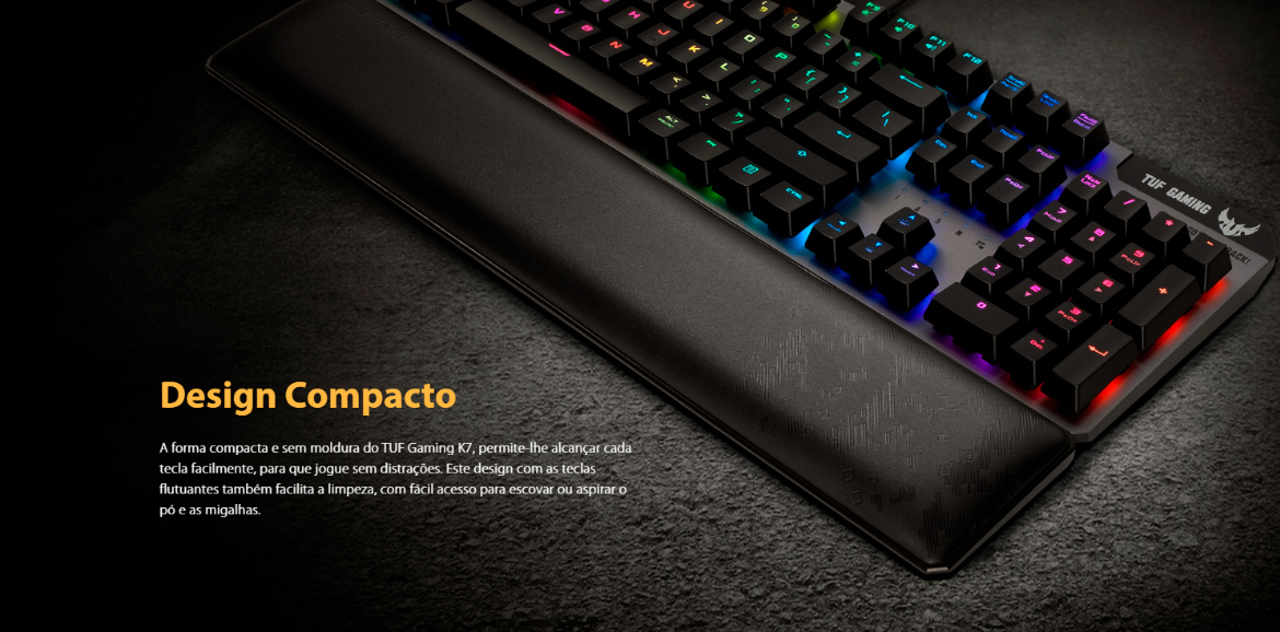 Teclado mecânico RGB para jogos Teclado Mecânico Switch Azul RGB Com Iluminação USB Para