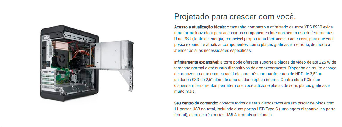 Computador Dell XPS-8930 Intel i7 9700, 16GB, HD 1TB, GeForce GTX