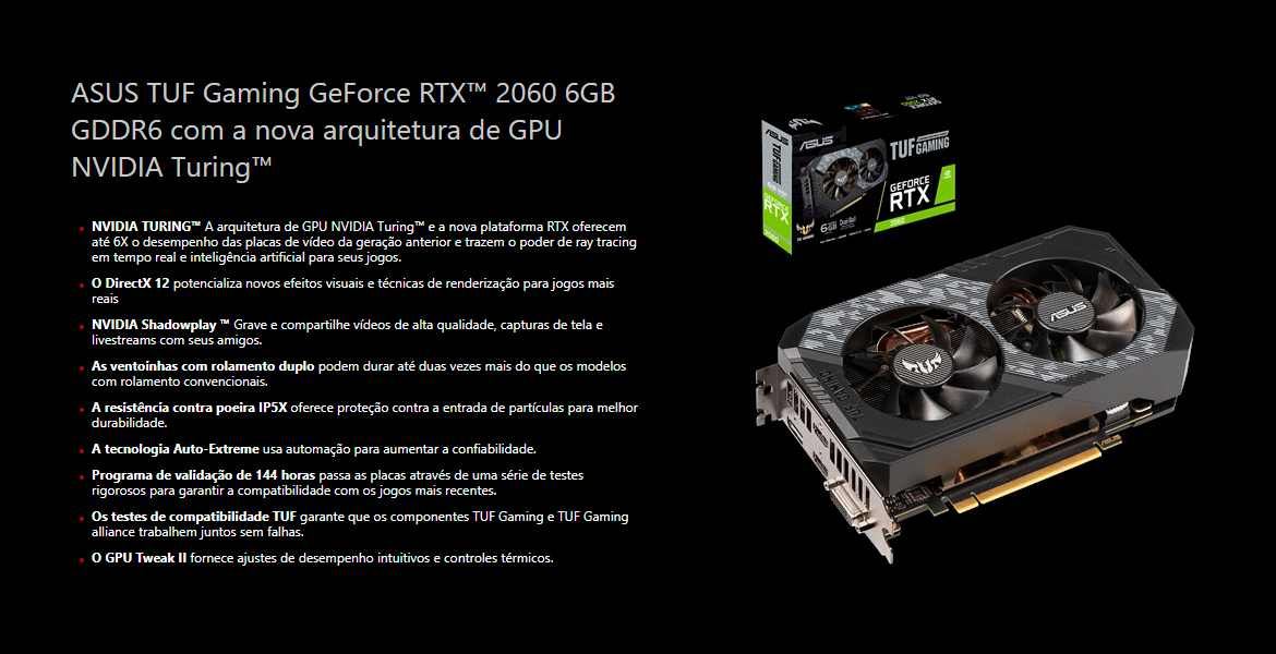 ASUS TUF RTX2060【小傷等アリ】【バッテリー新品交換済】 ASUS（エイスース） TUF-RTX2060-O6G-GAMING｜テックウインド株式会社