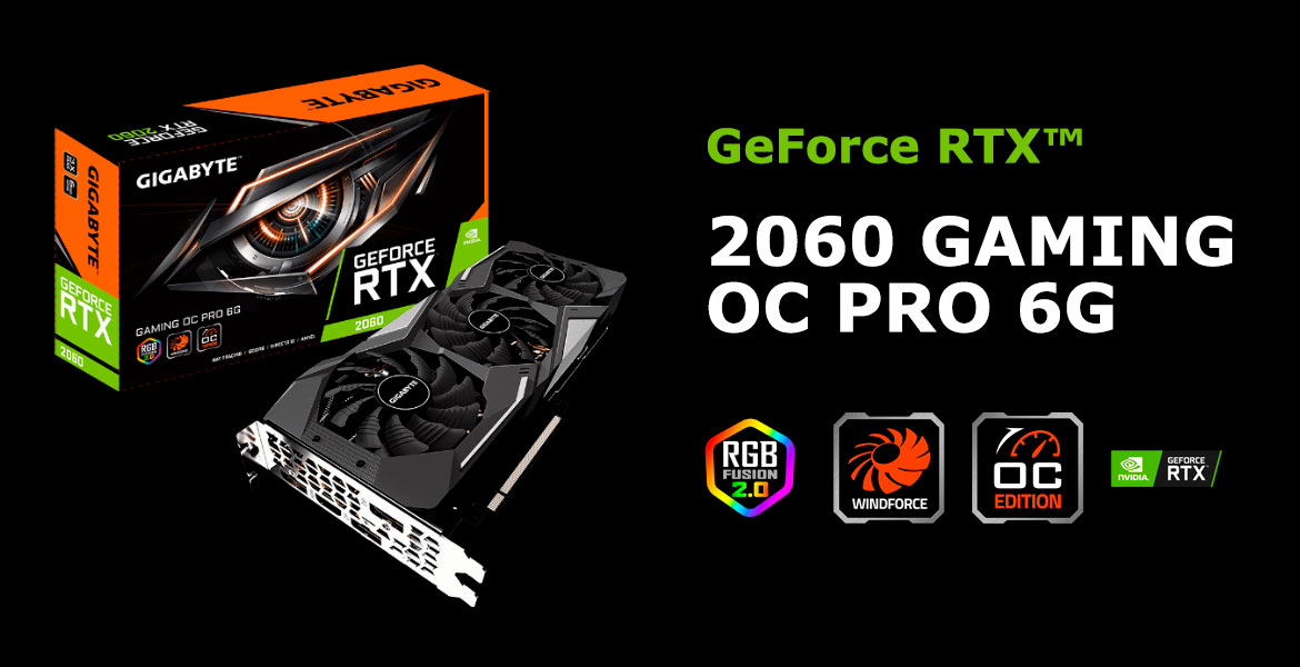 GeForce RTX 2060 6GB GDDR6 192bits Gaming OC Gigabyte GV GeForce RTX 2060 6GB GDDR6 192bits Gaming OC Gigabyte GV